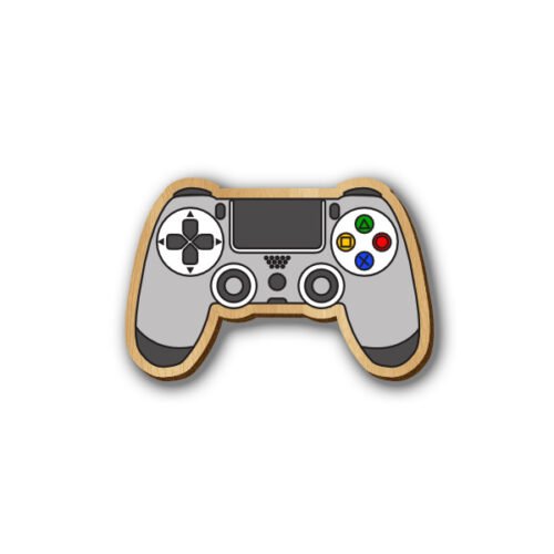 Play Station Game Console - HandPainted Wooden Pin