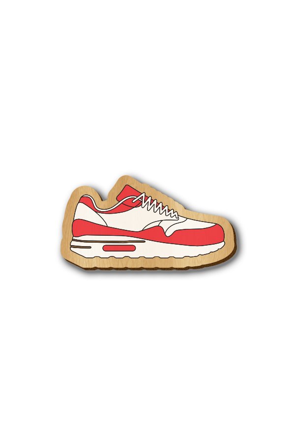 Running Shoes - Hand-painted Wooden Pin