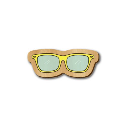 Men's Sunglass - Hand-painted Wooden Pin