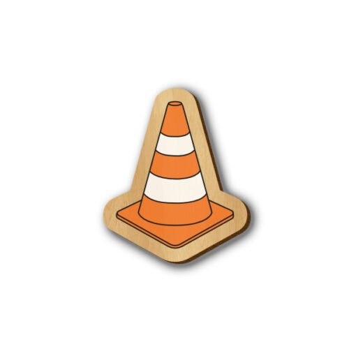 VLC Media Player - Hand-painted Wooden Pin