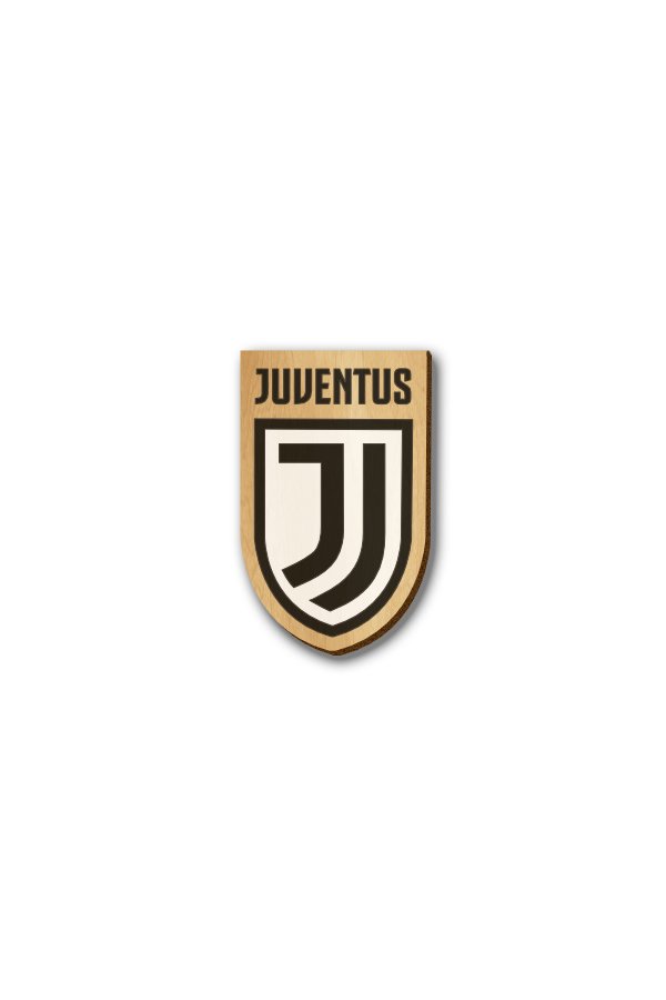 Juventus Logo - Hand-painted Wooden Pin