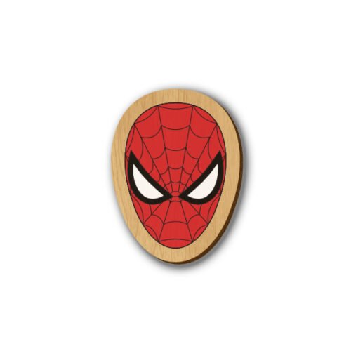 Spiderman - Hand-painted Wooden Pin