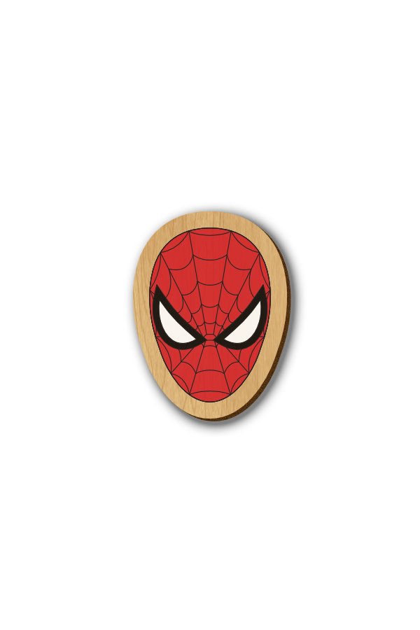 Spiderman - Hand-painted Wooden Pin Spiderman - Hand-painted Wooden Pin