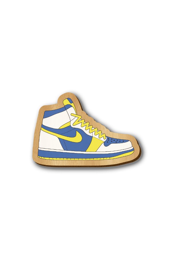 Nike Sneakers - Hand-painted Wooden Lapel Pin