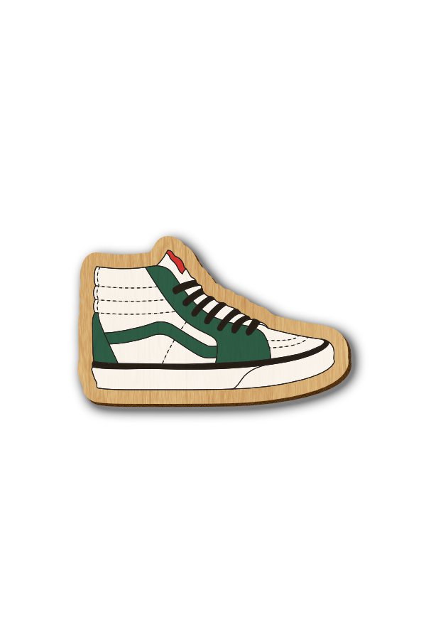 Vans Sneakers - Hand-painted Wooden Lapel Pin