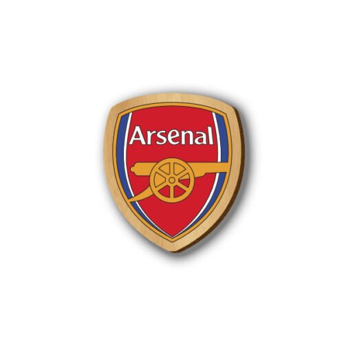 Arsenal Logo - Hand-painted Wooden Lapel Pin