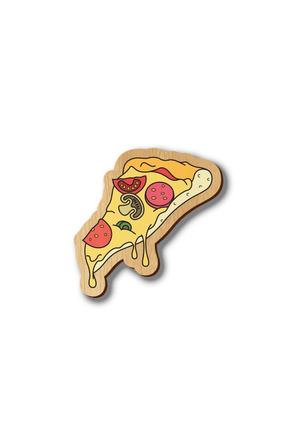 Pizza - Hand-painted Wood