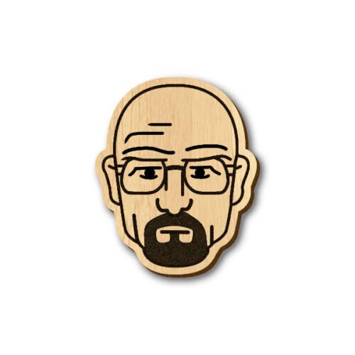 Heisenberg - Breaking Bad - Hand Painted Wooden Lapel Pin