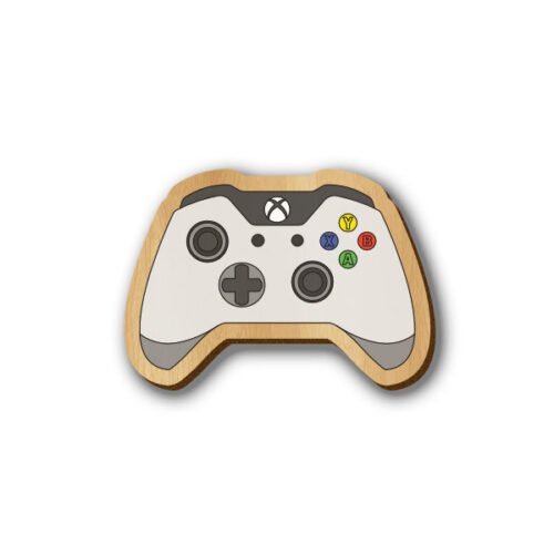 X Box Controller - Hand Painted Wooden Lapel Pin