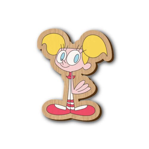 Dee Dee - Hand Painted Wooden Lapel Pin